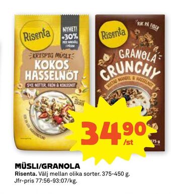 Stora Coop Müsli/granola erbjuda