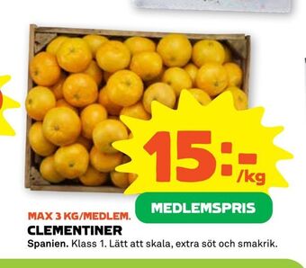 Stora Coop Clementiner erbjuda
