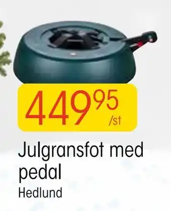 EKO Julgransfot med pedal erbjuda