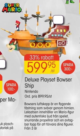 EKO Deluxe playset bowser ship erbjuda