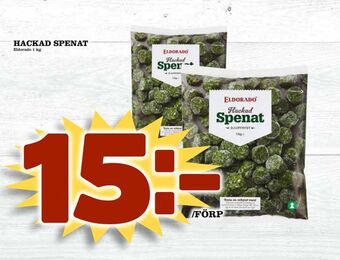 Hackad spenat