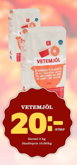 Matdax Vetemjöl erbjuda
