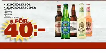 Nya Pulsen • alkoholfri öl • alkoholfri cider erbjuda