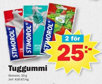 Pekås Tuggummi erbjuda