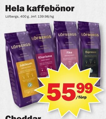 Pekås Hela kaffebönor erbjuda