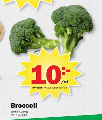 Pekås Broccoli erbjuda