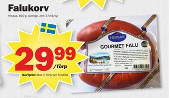 Pekås Falukorv erbjuda