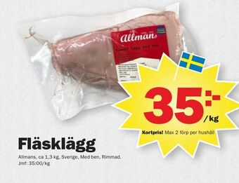 Pekås Fläsklägg erbjuda