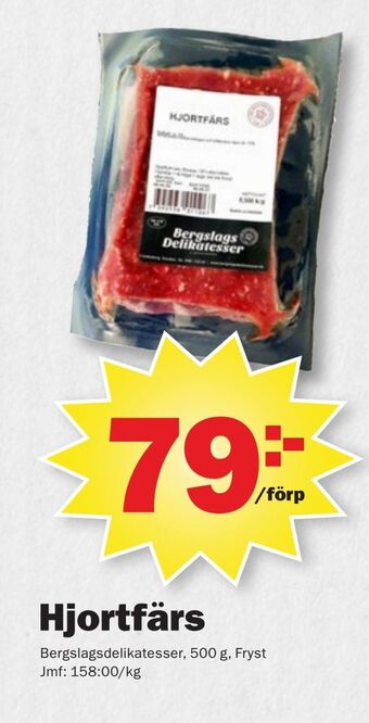 Pekås Hjortfärs erbjuda