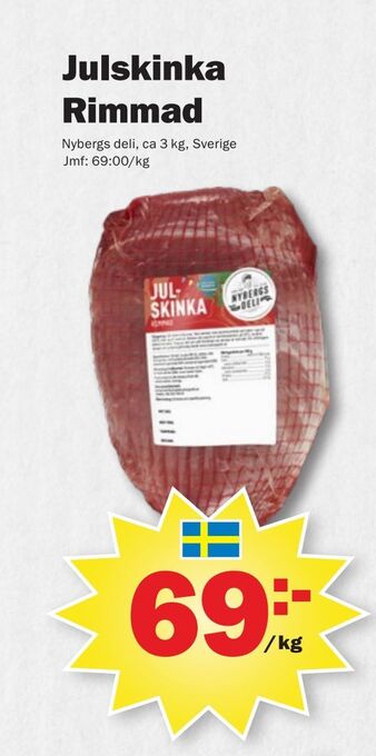 Pekås Julskinka rimmad erbjuda