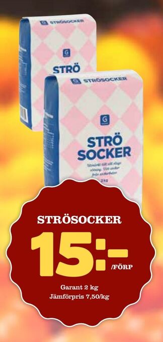 Supergrossen Strösocker erbjuda
