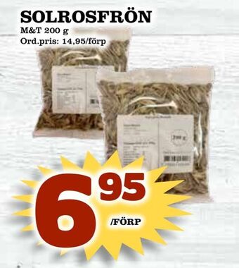 Supergrossen Solrosfrön erbjuda