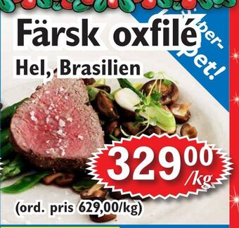 T-jarlen Färsk oxfilé erbjuda