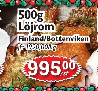T-jarlen 500g löjrom erbjuda