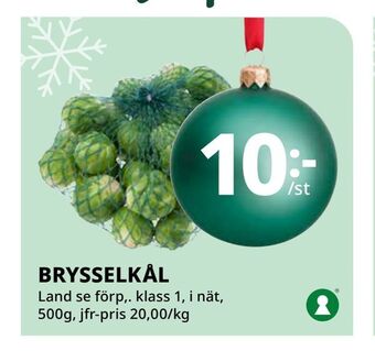 Tempo Brysselkål erbjuda