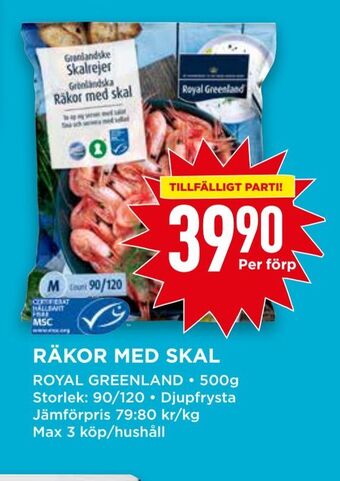 Willys Räkor med skal erbjuda