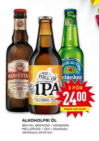 Willys Alkoholfri öl erbjuda