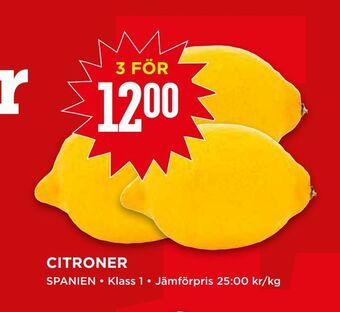 Willys Citroner erbjuda