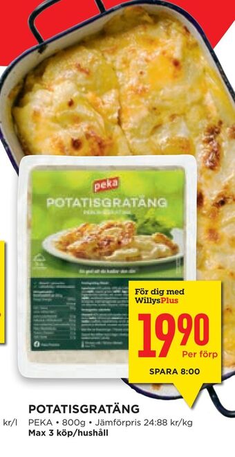 Willys Hemma Potatisgratäng erbjuda
