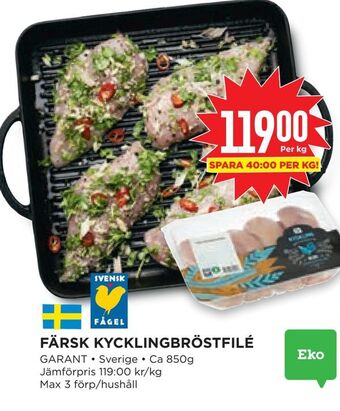 Willys Hemma Färsk kycklingbröstfilé erbjuda