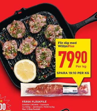 Willys Hemma Färsk fläskfilé erbjuda