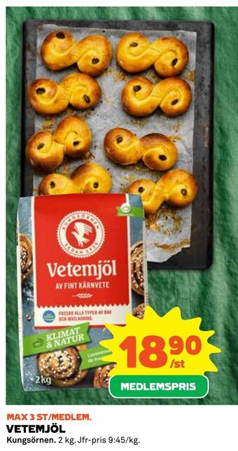 Coop Vetemjöl erbjuda