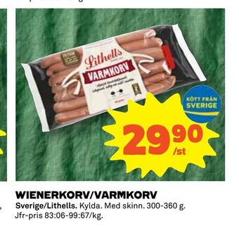 Coop Wienerkorv/varmkorv erbjuda