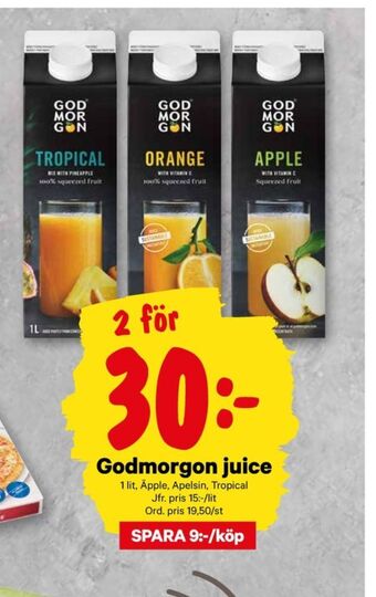City Gross God morgon juice erbjuda