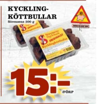 Matdax Sörensens kycklingköttbullar erbjuda