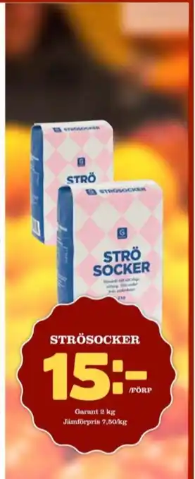 Matdax Garant strösocker erbjuda