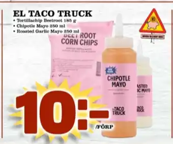 Matdax El taco truck såser kyld erbjuda
