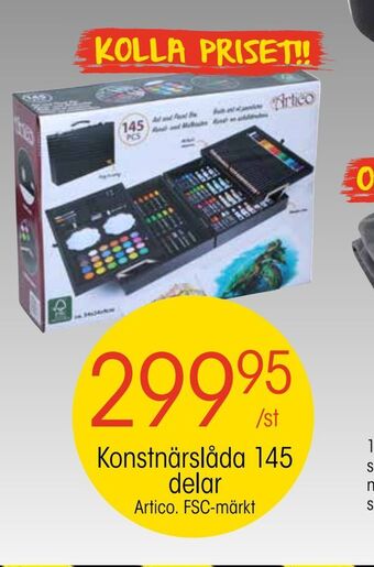 EKO Konstnärslåda 145 delar erbjuda
