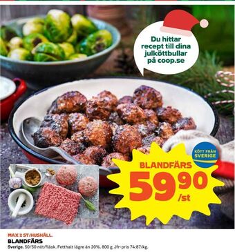 Coop Blandfärs erbjuda