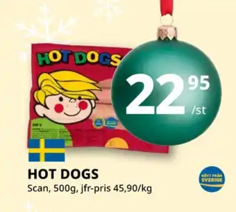 Tempo Scan hot dogs erbjuda