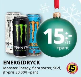 Tempo Monster energidryck erbjuda