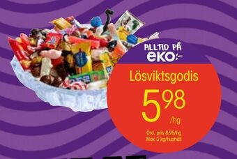 EKO Lösviktsgodis erbjuda