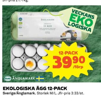 Coop Änglamark ägg erbjuda