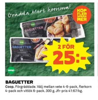 Coop Coop baguetter erbjuda