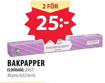Handlar'n Eldorado bakplåtspapper erbjuda