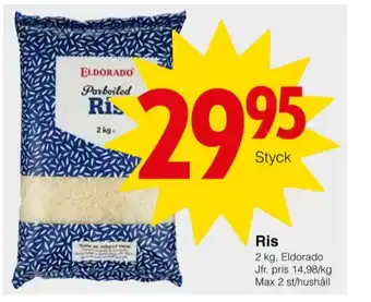 Matöppet Eldorado ris erbjuda