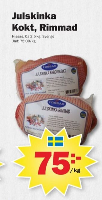Pekås Hissas julskinka erbjuda