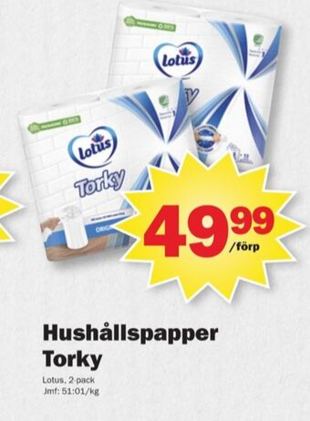 Pekås Torky hushållspapper erbjuda