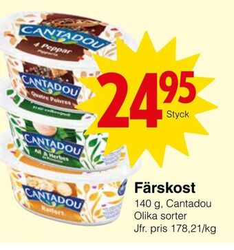 Matöppet Färskost erbjuda