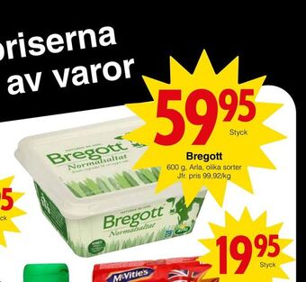 Matöppet Bregott erbjuda