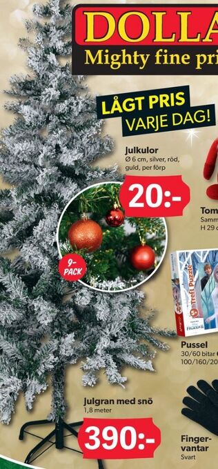 DollarStore Julgran erbjuda