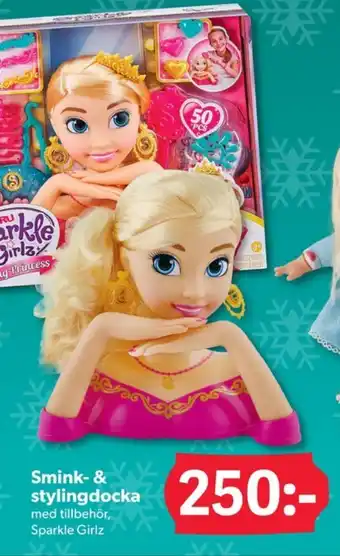 DollarStore Sparkle girlz sminkhuvud erbjuda