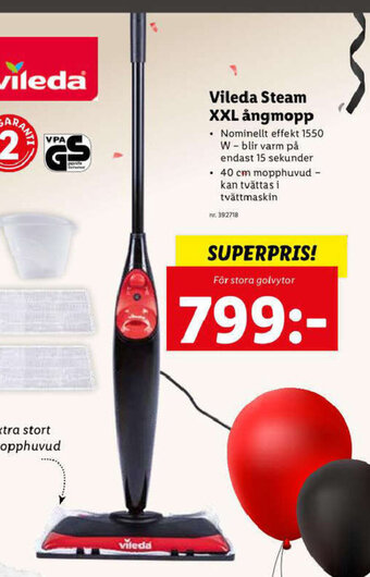 Lidl Vileda Steam XXL ångmopp erbjuda