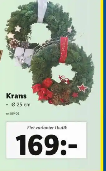 Lidl Krans erbjuda
