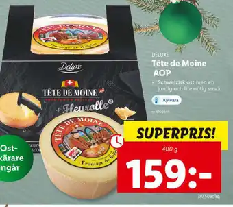 Lidl Deluxe Tête de Moine AOP erbjuda