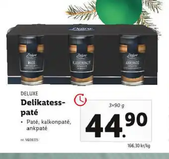 Lidl Deluxe Delikatess paté erbjuda